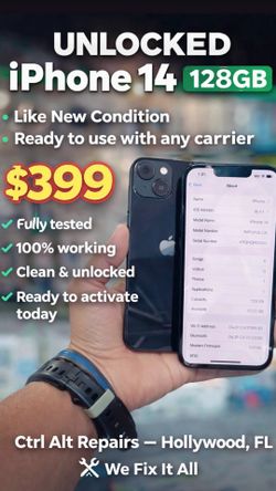 iPhone 14 – 128GB Unlocked 💥 ONLY $399 💥