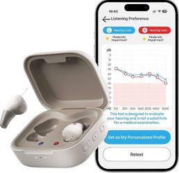 New Nano 2 OTC Hearing Aids for Seniors, App Personalized Hearing for Mild to Moderately Severe Hearing Loss; 40dB Gain, Rechargeable, Noise Reduction