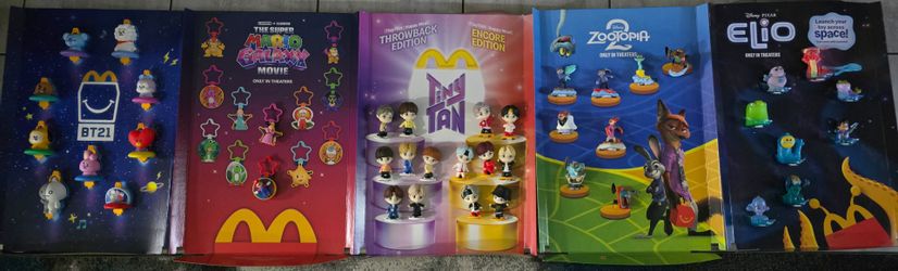 McDonald's Happy Meal Toy Posters Set of 5