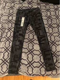 Purple brand jeans P001 grunge print