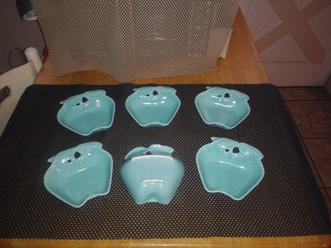 Vintage Hoenig Bowls Apple Shape Set Of Six.. And More Fine China Items. Selling As A Bundle. All Sales Final.