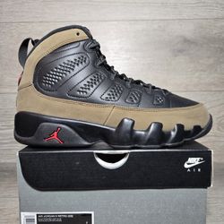 Nike Air Jordan 9 Retro Olive GS HV4574-030 Size 6.5 Youth / 8 Women And 7 Youth / 8.5 Women New In Box