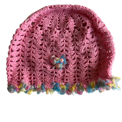 Handmade crocheted hat for toddler girl