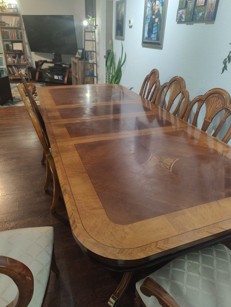 Table, Chairs, Large China Hutch, Cabinet 