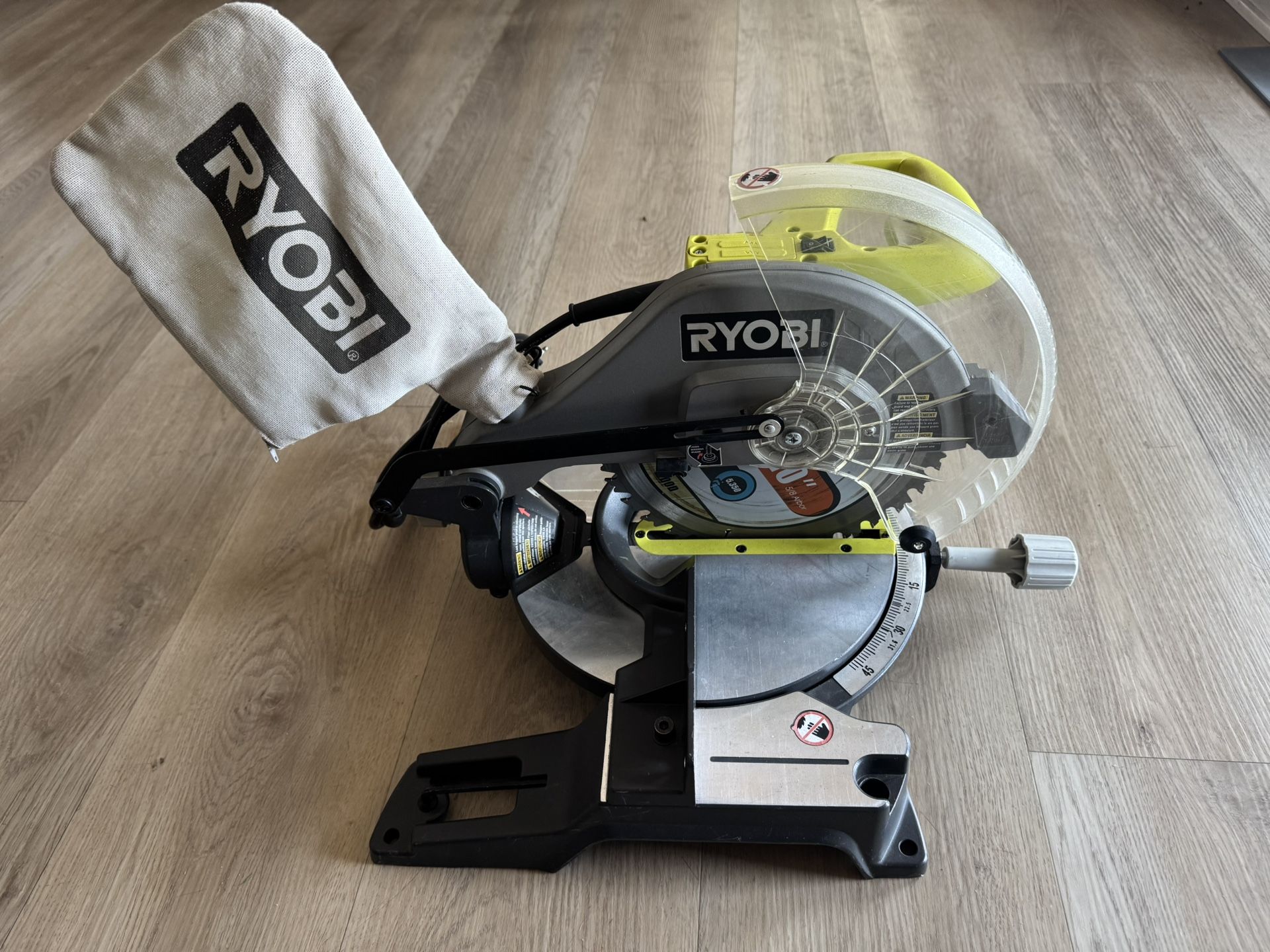 RYOBI 14 Amp Corded 10 in. Compound Miter Saw with LED Cutline Indicator