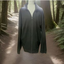 Lululemon Men XL Full Zip Jacket Black Athleisure Casual Sportswear Track Jacket