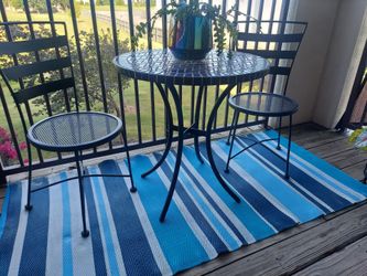 3 Piece Mosaic Patio Table and Chairs