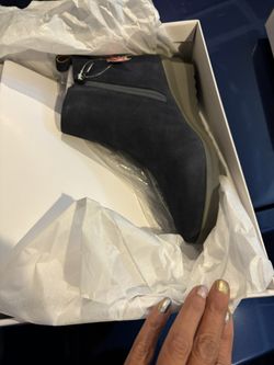 Blondo Waterproof Stringer Navy Suede 