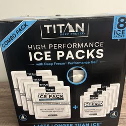Titan Deep Freeze High Performance Ice Pack - (2 Pack) 250g - Long-Lasting, Puncture Resistant Cold Pack