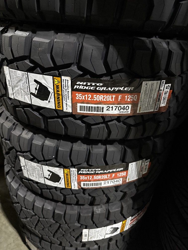 4 Brand New NITTO Ridge Grappler (35/12.50/20)