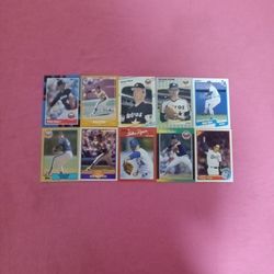 10 Vintage Old NOLAN RYAN Baseball Cards From 1980's