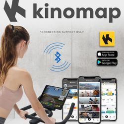 BANCON Stationary Exercise Bike for home, Magnetic Resistance Indoor Cycling Bicycles, Workout Bike for Cardio Training, Bluetooth, Digtial Watch