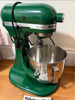 KitchenAid Heavy Duty 325W Bowl-Lift Stand Mixer – Green – Stainless Steel Bowl & Whisk
