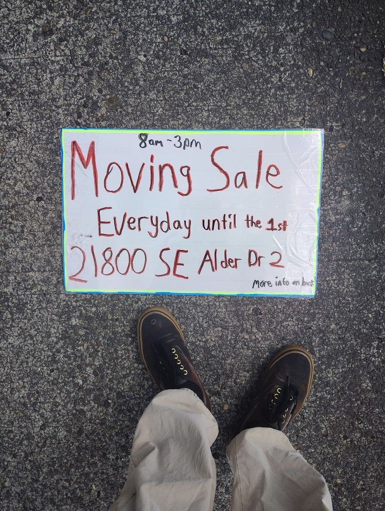 Moving Sale 21800 SE Alder Dr 2