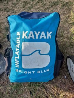 Bright Blue 2 person Inflatable Kayak