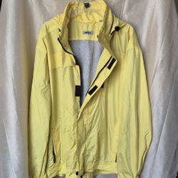 DKNY Yellow Windbreaker Jacket