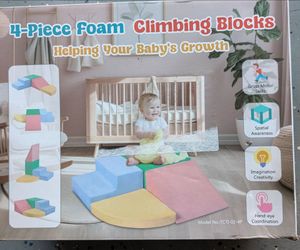 Soft Play Set- 4-piece soft foam climbing/play set for babies and toddlers