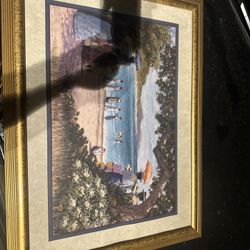 Vintage 1996 Carty  Beach Painting