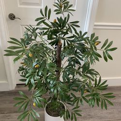 Artificial Olive Tree, Potted Indoor Plants Realistic Fruits And Bunches    
