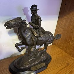 Frederic Remington Statue 15 Inch 1983