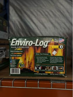 Enviro-Log Earth Friendly Fire Logs – 6 Pack Indoor & Outdoor Firelogs | $5