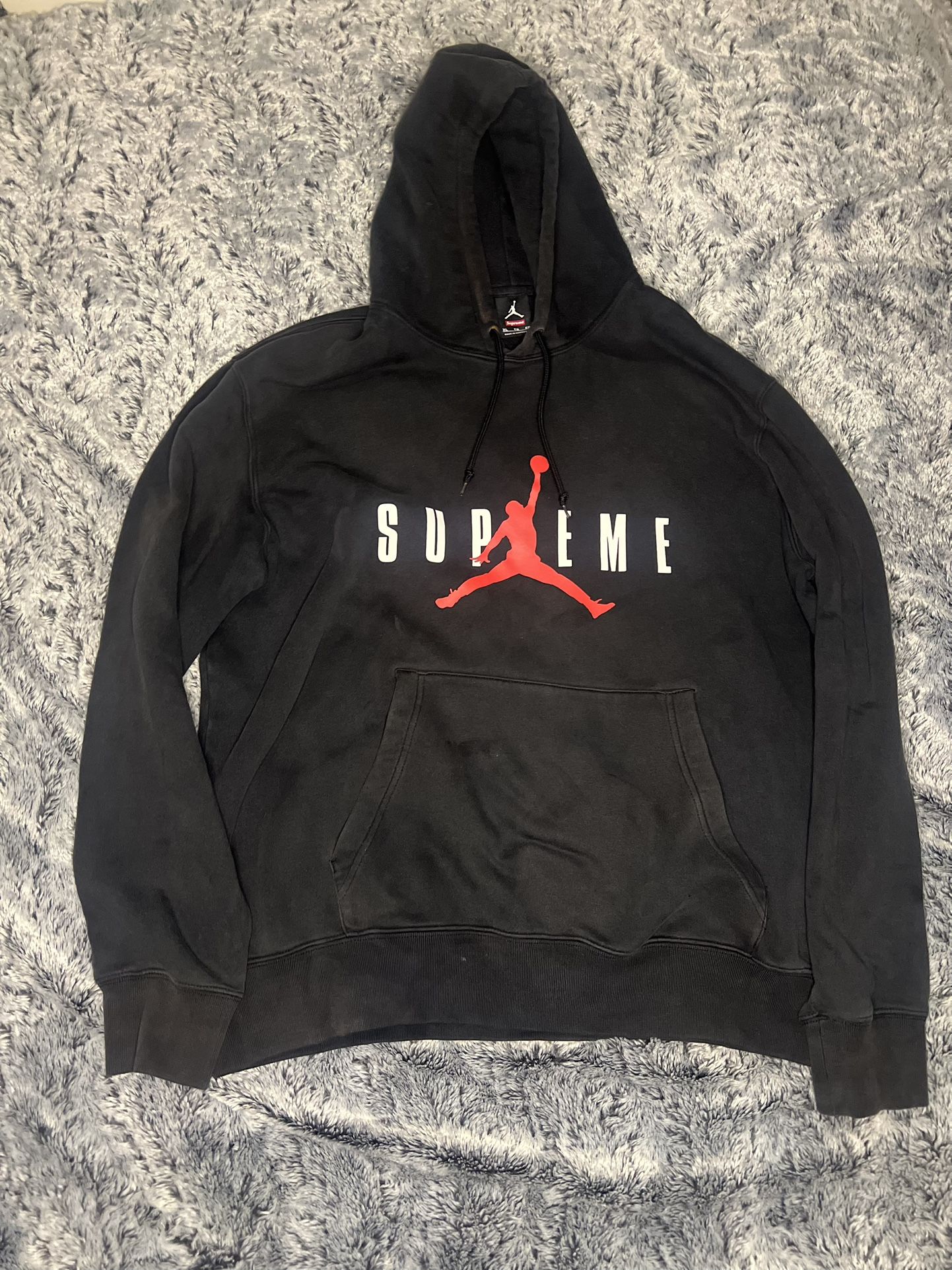 Black Supreme X Jordan Hoodie