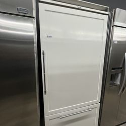 Panel Ready Viking Built In 36” Refrigerator Bottom Freezer 