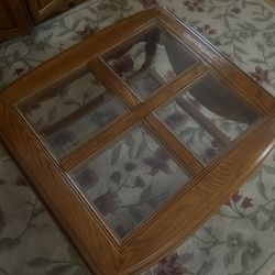 3 Piece Glass Table Set 