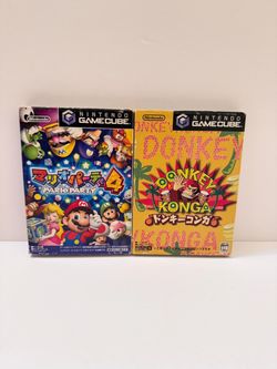 Nintendo GameCube Mario Party 4 & Donkey Konga Japanese Import Games