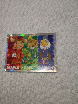 The mascots of world cup