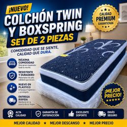 🟢NEW TWIN PILLOWTOP SET $189