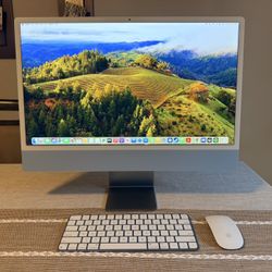 iMac 24” (2021) M1 – Blue – 8GB RAM / 256GB SSD