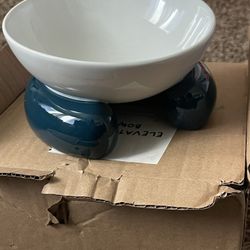 Ceramic Elevated Cat Bowl