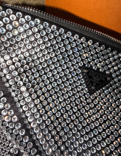 Prada Triangle Swarovski Crossbody Bag Never Used!