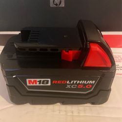 PRICE DROP $90 M18 18-Volt Lithium-Ion XC Extended Capacity 5.0Ah Battery Pack