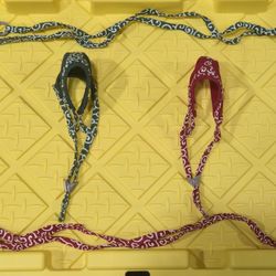 Cat Harness & Leash Set - Escape Proof, Adjustable, Soft Lightweight, Japanese, Red & Green