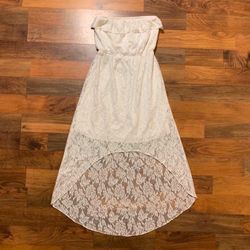 White Lace Dress Size Medium 