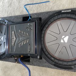 Kicker Speakers Six 12 With 400 Watt Kicker Amp 