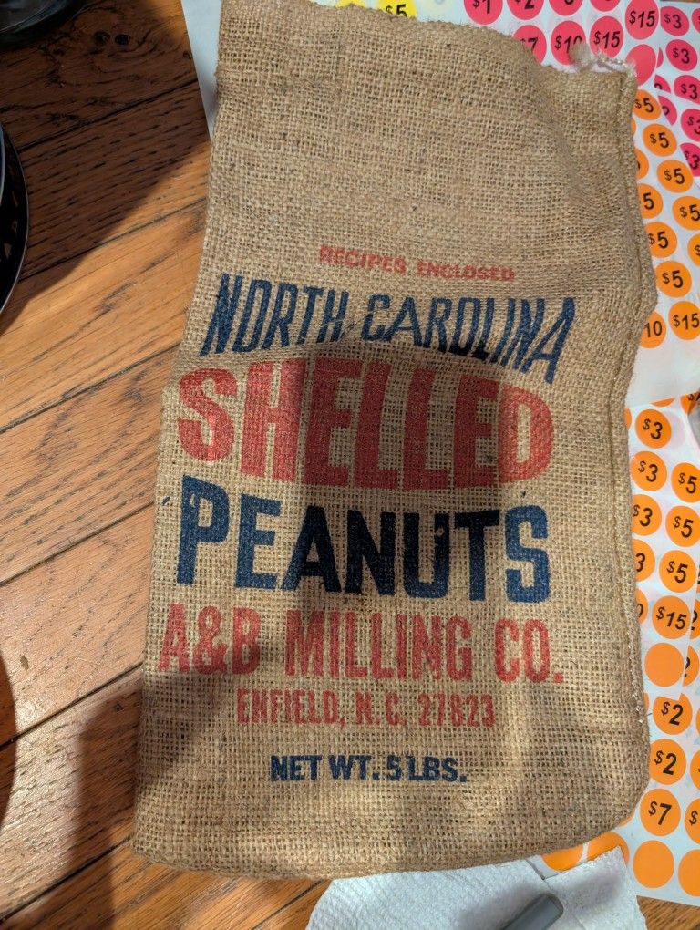Vintage A&B Milling Co Burlap Bag
