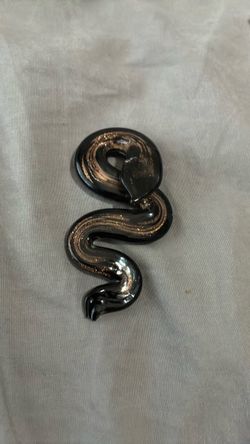 Glass snake pendant