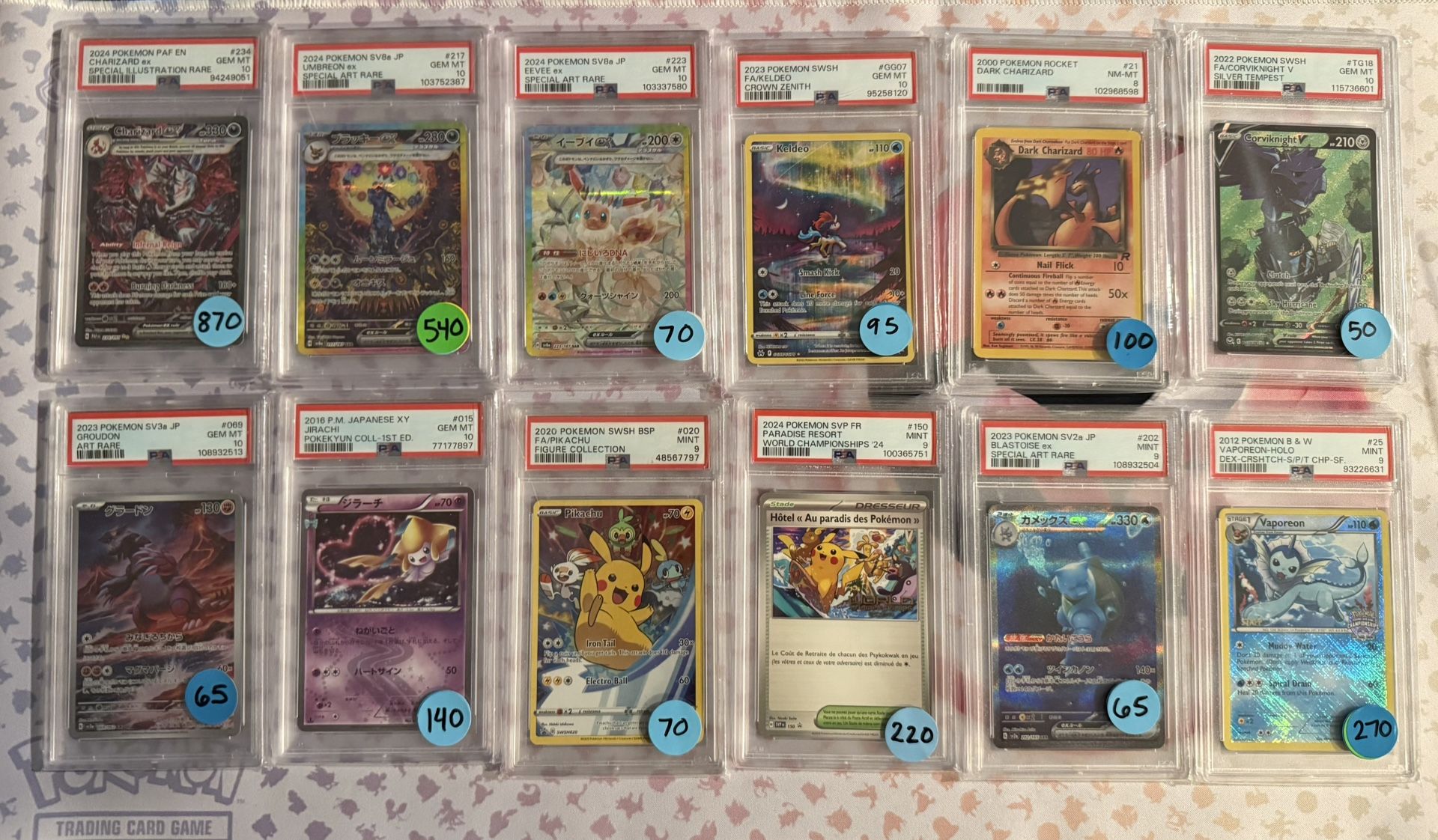 Pokemon PSA Graded Slabs