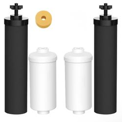  Water Filters for Berkey Water Filter Replacement, Replacement for Black Filter & for Fluoride Filters Combo Packs