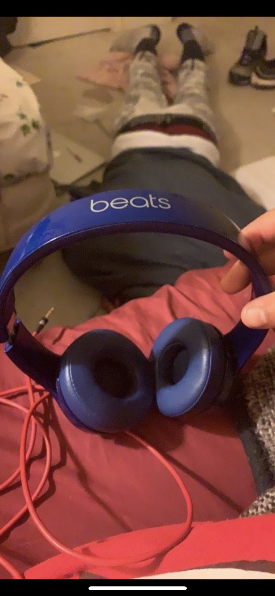 Blue beats solo headphones!