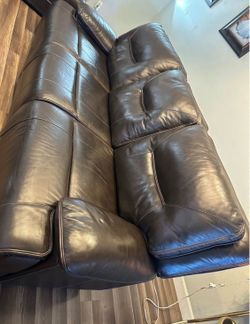 Reclining Dark brown Sofa's