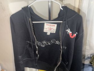 True Religion Cropped Hoodie