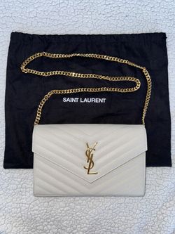 YSL Monogram Large Wallet on Chain