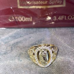 Rosa De Guadalupe 18k Gold Ring
