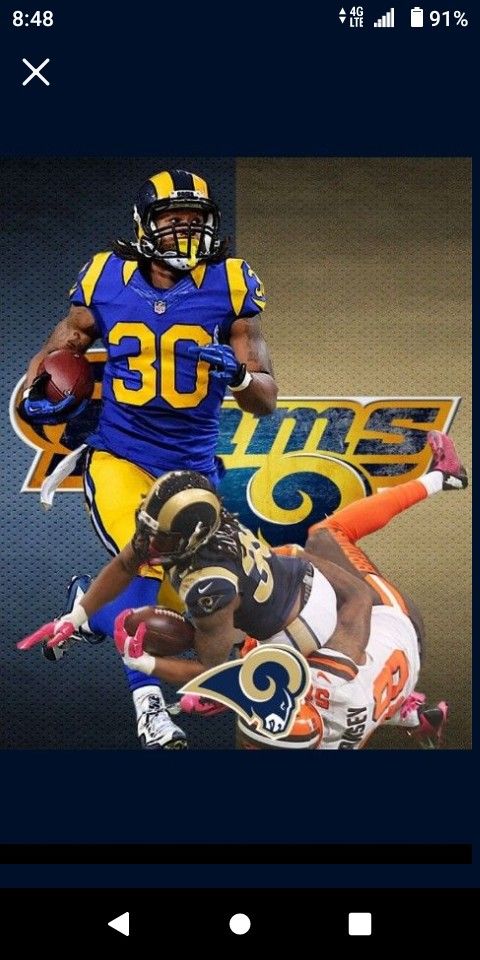 Los Angeles Rams Todd Gurley Lithograph