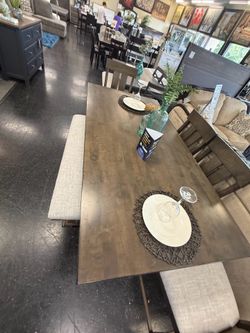 Counter Height Table set with a bench