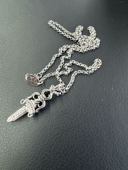 Chrome Hearts Dagger pendant with box Necklace.
